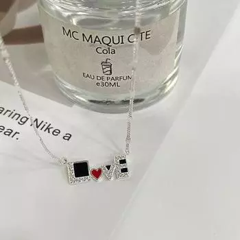 Красное ожерелье любви Циси признание подарок новый кулон с буквой