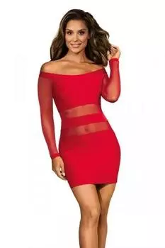 Красное платье V-9299 - Axami