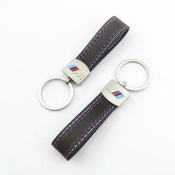 Красное плетение из телячьей кожи, красный H, автомобильный брелок, кольцо, подарочное украшение, спорт