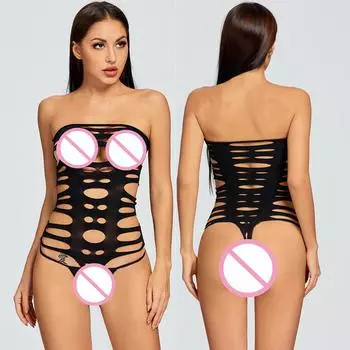 Красное сексуальное женское нижнее белье с вырезом, кружевные бюстгальтеры с открытой спиной, эротический костюм Тедди, глубокий V-образный вырез, открытый бюстгальтер, бант, женский комплект нижнего белья M