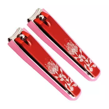 Красные большие кусачки для ногтей Sevenstar Premium, набор из 2 предметов, сделано в Корее