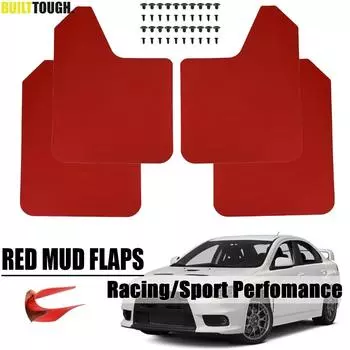 Красные брызговики для Mitsubishi lancer Evolution EVO X 4 5 6 7 8 9 ix Outlander Sport WRC Mirage, брызговики, брызговики 2pcs-set