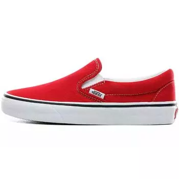 Красные кроссовки унисекс Vans Slip-On Racing True-White VN0A4BV3JV6