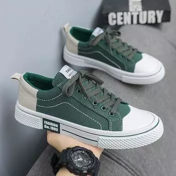 Красные парусиновые туфли мужские 2024 новые летние дышащие низкие нишевые тканевые туфли для мальчиков модные спортивные, для отдыха доска 39