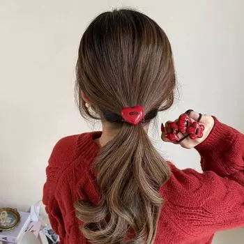 Красные резинки для волос, резинки для волос для женщин, резинки для волос, модные аксессуары для волос, держатели для хвостиков, головные уборы, подарки
