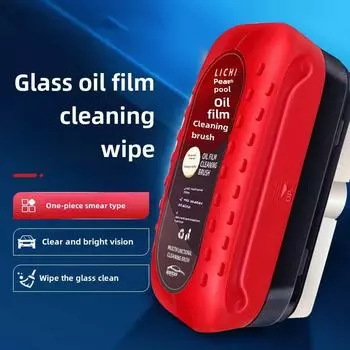 Красные салфетки для очистки масляной пленки с автомобильных стекол и зеркал 120ML красный