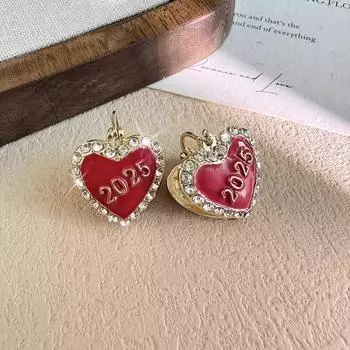 Красные серьги-капли в форме масла, женские серьги High Sense Light Luxury Niche Design, модные серьги с темпераментом