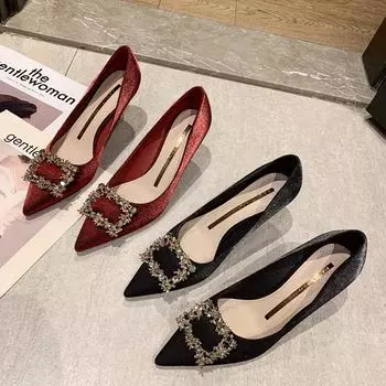 Красные туфли на высоком каблуке для женщин Stiletto Fashion Shoes 35