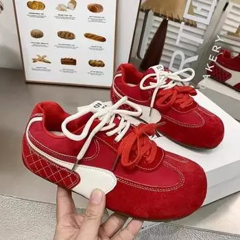 Красные женские кроссовки для бега для женщин Новые кроссовки женские повседневные туфли на плоской подошве Comfort Single Shoe Zapatillas De Mujer 35 красный