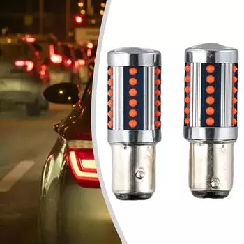 Красный 1157 светодиодный светильник супер яркий 0.23A 2 шт набор алюминиевый