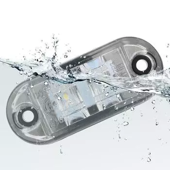 Красный 12 В 24 В светодиодные боковые габаритные огни желтый 10 шт. автомобильные внешние огни прицеп грузовик грузовик предупреждение задний фонарь белый белый