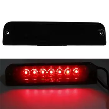 Красный 7-светодиодный тонированный третий стоп-сигнал Задний фонарь Линза для Jeep Wrangler TJ 97-06