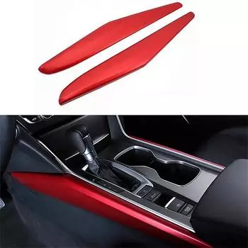 Красный АБС Пластик Внутренний Отделка Рамки Подстаканника Рычага Переключения Передач Для Honda Accord 2018-22