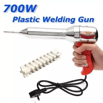 Красный AC 220-240 В 700 Вт портативный пластиковый сварочный пистолет с горячим воздухом, температура нагрева 100-450 градусов с керамическим нагревателем