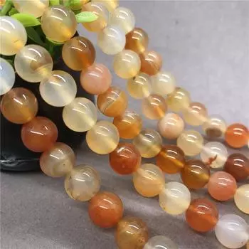 Красный агат свободные круглые бусины ювелирные аксессуары браслет ожерелье 6mm-30pcs