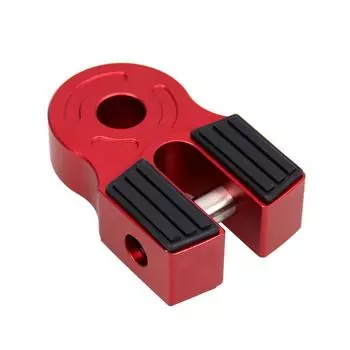 Красный алюминиевый плоский шакл для лебедки в сборе для эвакуатора, квадроцикла, мотовездехода