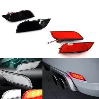 Красный, белый, дымчатый светодиодный задний бампер, отражатель, задний стоп-сигнал 2008 + для Subaru Impreza WRX STI Legacy Exiga Levorg красный