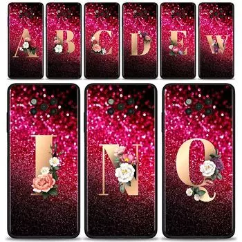 Красный чехол в стиле ретро с буквами A-Z для Xiaomi Poco X3 F3 Gt M3 Nfc F1 M3 M4 Pro 5g F3 Gt, чехол для Mi 11t 10t Pro 9t 11 Note 10 Lite Civi For Mi Civi