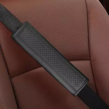 Красный Черный Синий Бежевый Серый Винный Универсальный Автомобильный Аксессуар Ремень Безопасности Кожаный Чехол на Плечо Дышащая Защита красный