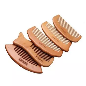 Красный гребень Антистатический древесный гребень Сплошной древесный гребень Деревянный гребень Рыбий хвост Гребень