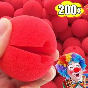 Красный губчатый нос клоуна, пенопластовый нос клоуна, шар для косплея на Хэллоуин, реквизит для цирковых представлений, украшения для рождественской вечеринки