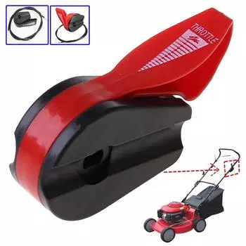 Красный и черный переключатель дроссельной заслонки газонокосилки, проводной переключатель дверцы масла газонокосилки, универсальная ручка переключателя для садовой газонокосилки Black switch only