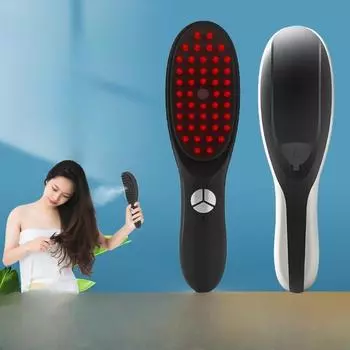 Красный и синий электрический спрей массажный гребень для роста волос Anti-off Meridian Comb Head Massager Outlet 19.5*4.2*5.3cm