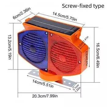 Красный и Синий Мигающий Предупреждающий Огонь Ограждение Баррикада Мигающий Огонь Строительная Площадка Type A