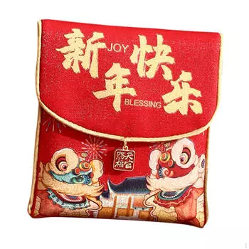Красный конверт китайского года Хун Бао Празднование Весеннего фестиваля Поставки Удобный Практичный Without Lanyard