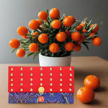 Красный конверт по китайскому лунному году Хун Бао Дракон желает подарочные пакеты для Wavy Blue