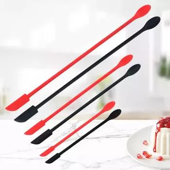 Красный кухонный скребок широкого применения, пищевой кремний чёрный