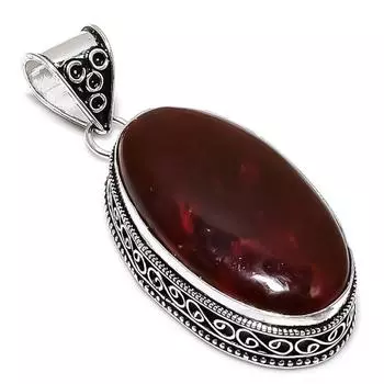 Красный лабрадорит драгоценный камень ручная работа 925 стерлингового серебра ювелирное изделие кулон 2.36 j1B45
