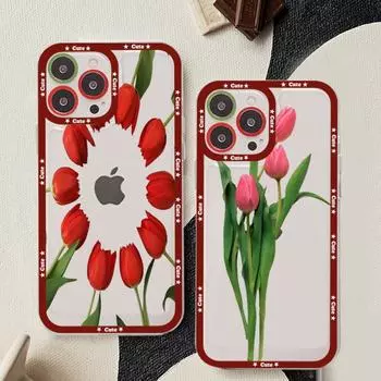Красный мак тюльпан роза чехол для телефона для Redmi 7 8 9 A для Redmi Note 5 7 8 9 10 11 Pro Max 4G 5G Funfas Redmi Note10 4G