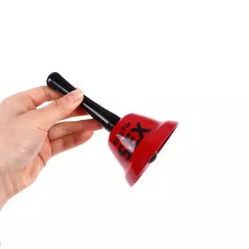 Красный металлический колокольчик с кольцом в руке ручная погремушка секс для украшения вечеринки с кольцами