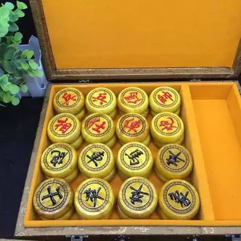 Красный палисандр Золотые шелковые шахматы Палисандр Классические шахматы Деревянные поделки 48 cm