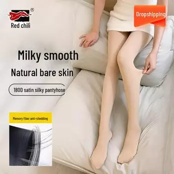 Красный перец 180D атласные шелковистые анти-зацепляющие износостойкие колготки для женщин 80-130 catties коричневый