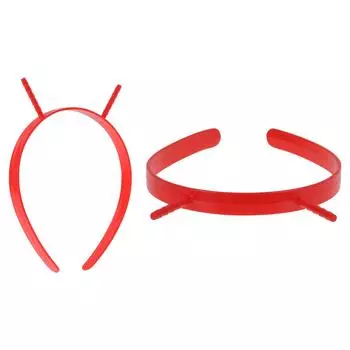 Красный пластиковый ободок 3,5 см, аксессуар для самостоятельного изготовления