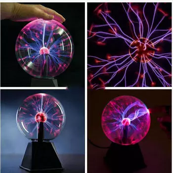 Красный плазменный шар, чувствительный к прикосновениям, активируемый звуком, для детей и взрослых, подарочная игрушка-новинка