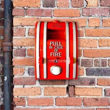 Красный ретро дверной звонок кнопка включения питания портативный водонепроницаемый беспроводной дверной звонок простая установка для наружного домашнего сада двора