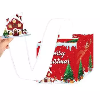 Красный рождественский денежный ящик, украшения для рождественской вечеринки, принадлежности для дня рождения One Size чёрный