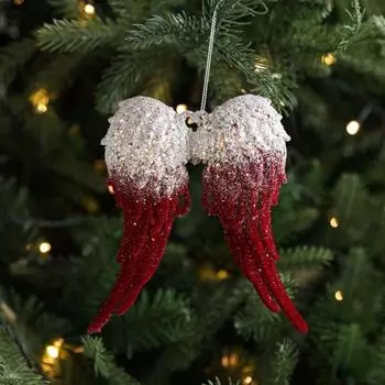 Красный Рождественский Снегопад Олень Подвеска Мультфильм Лось Высокие Каблуки Лебедь Рождественская Елка Подвесные Украшения Рождественская Елка Элегантный