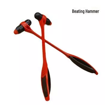 Красный силиконовый меридиональный массажный молоток - акупунктурный молоток для снятия боли 1 piece