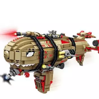 Красный Советский Алерт Юрий Мировые войны Военный Кировский дирижабль Городской аэроглиссер Идеи Модель Строительный блок Кирпичи Дети Подарок Взрослые