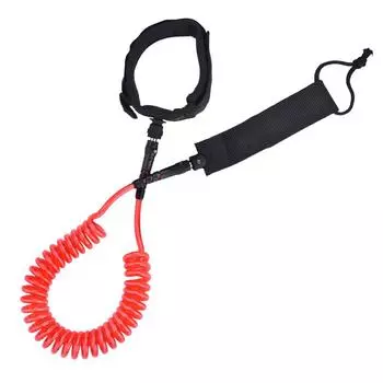 Красный спиральный шнур для ног, поводок для серфинга, аксессуар для доски для серфинга с веслом красный