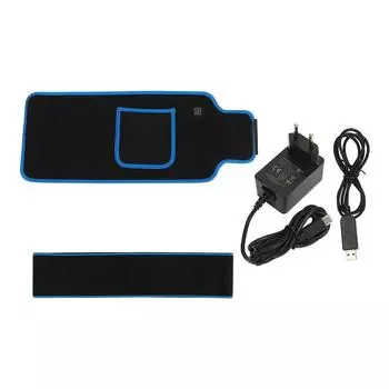 Красный светодиодный пояс-обертка, носимый 660 850 нм 150 световых чипов, горячий компресс, регулируемая температура, инфракрасный чёрный