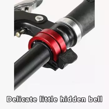 Красный велосипедный звонок, двойной алюминиевый безопасный велосипедный звонок на руль с громким четким и чистым звуком, для руля 22 мм зелёный