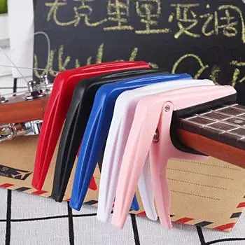 Красный зажим для настройки гитары Белый зажим для настройки гитары Универсальный гитарный каподастр Классическая гитара