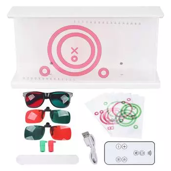 Красный зеленый векторограммы светодиодный свет улучшает стереопсис слабое зрение тест-таблица для монокулярного торможения