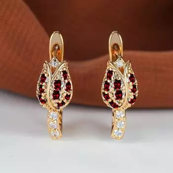 Красный, Желтый, Синий, Зеленый Камень, Серьги с Цветком Розы, Винтажные Свадебные Серьги Золотого Цвета, Многоцветные Серьги с Цирконом, Ювелирные Изделия ко Дню Святого Валентина белый