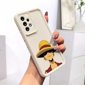 Красный жилет Луффи оригинальный квадратный силиконовый чехол для телефона с лестницей для iPhone Samsung Galaxy Xiaomi Redmi POCO HUAWEI Honor противоударный защитный резиновый чехол iPhone 13 Pro